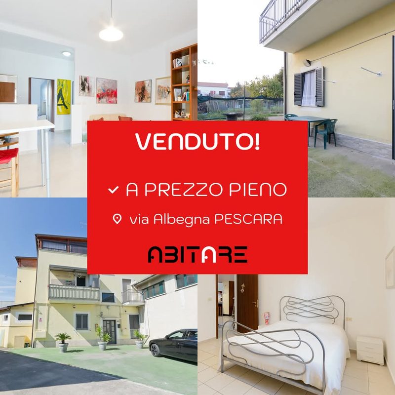 Venduto a prezzo pieno: casa in via Albegna, Pescara