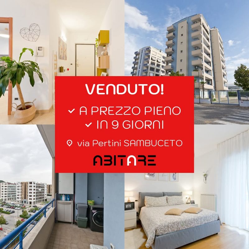 Venduto a prezzo pieno in 9 giorni: appartamento in via Pertini, Sambuceto